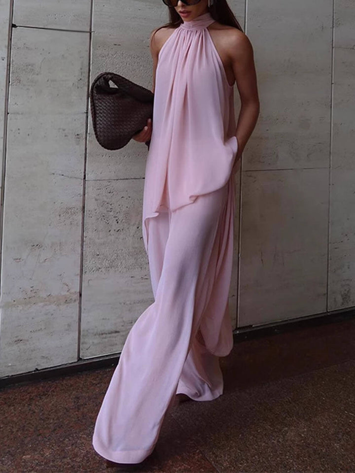 Elegance Casual Elastic Waist Relaxed Trousers