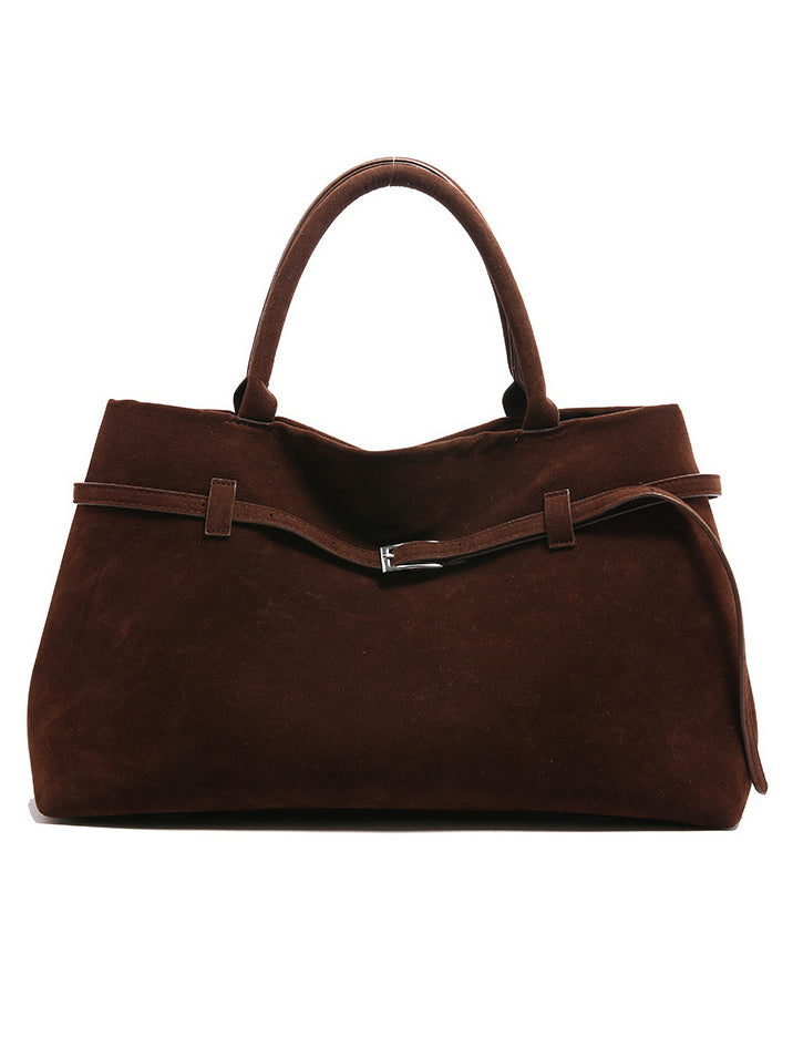 Vintage Nubuck Leather Tote Bag