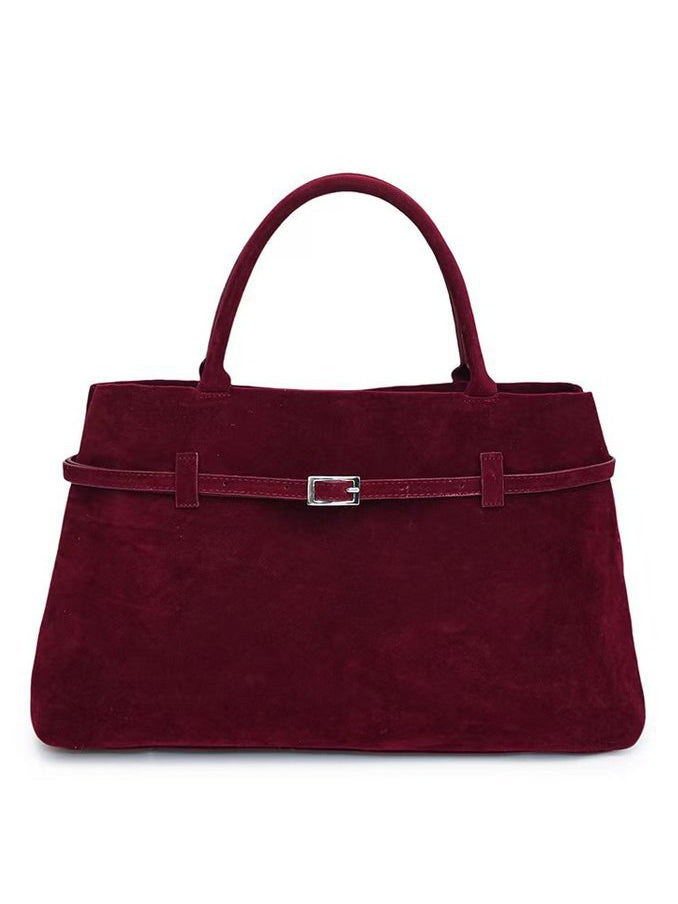 Vintage Nubuck Leather Tote Bag