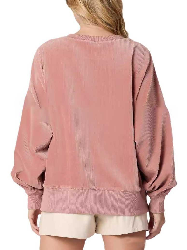 Sweatshirt met kersttaart en lovertjes