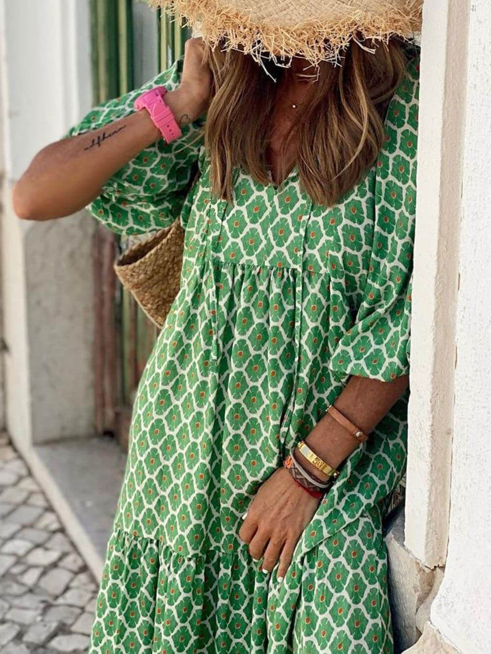 Φόρεμα Bohemian Printed Maxi