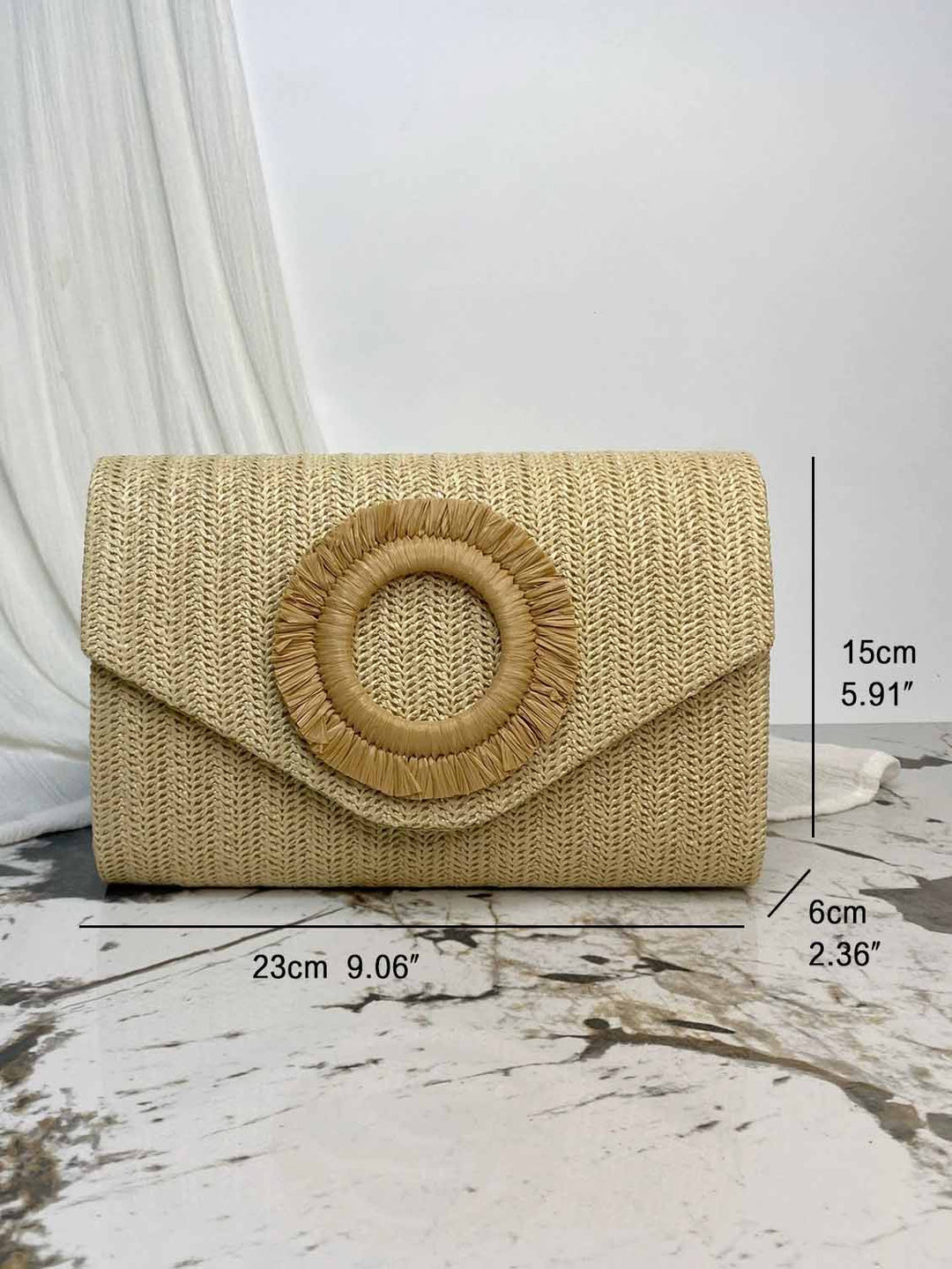 Holiday Style Woven Envelope Bag