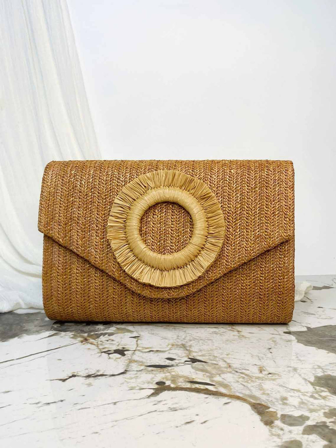 Holiday Style Woven Envelope Bag