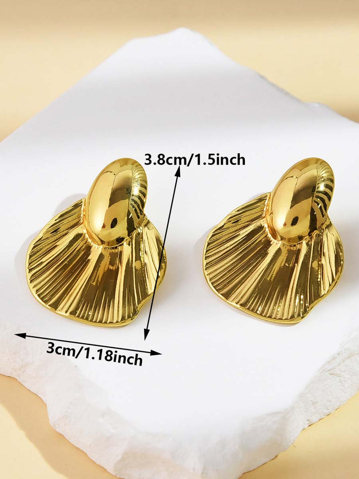 Fashion Geometric Polished Oval Earrings