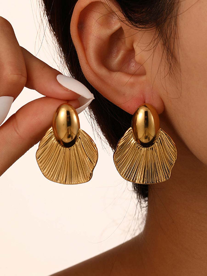 Fashion Geometric Polished Oval Earrings