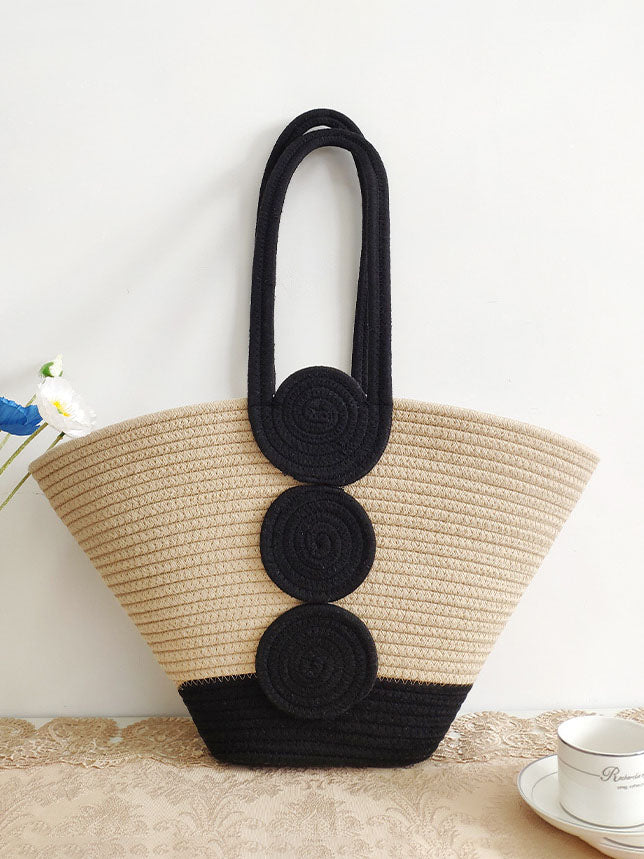 Beach Vacation Tote Shoulder Woven Bag