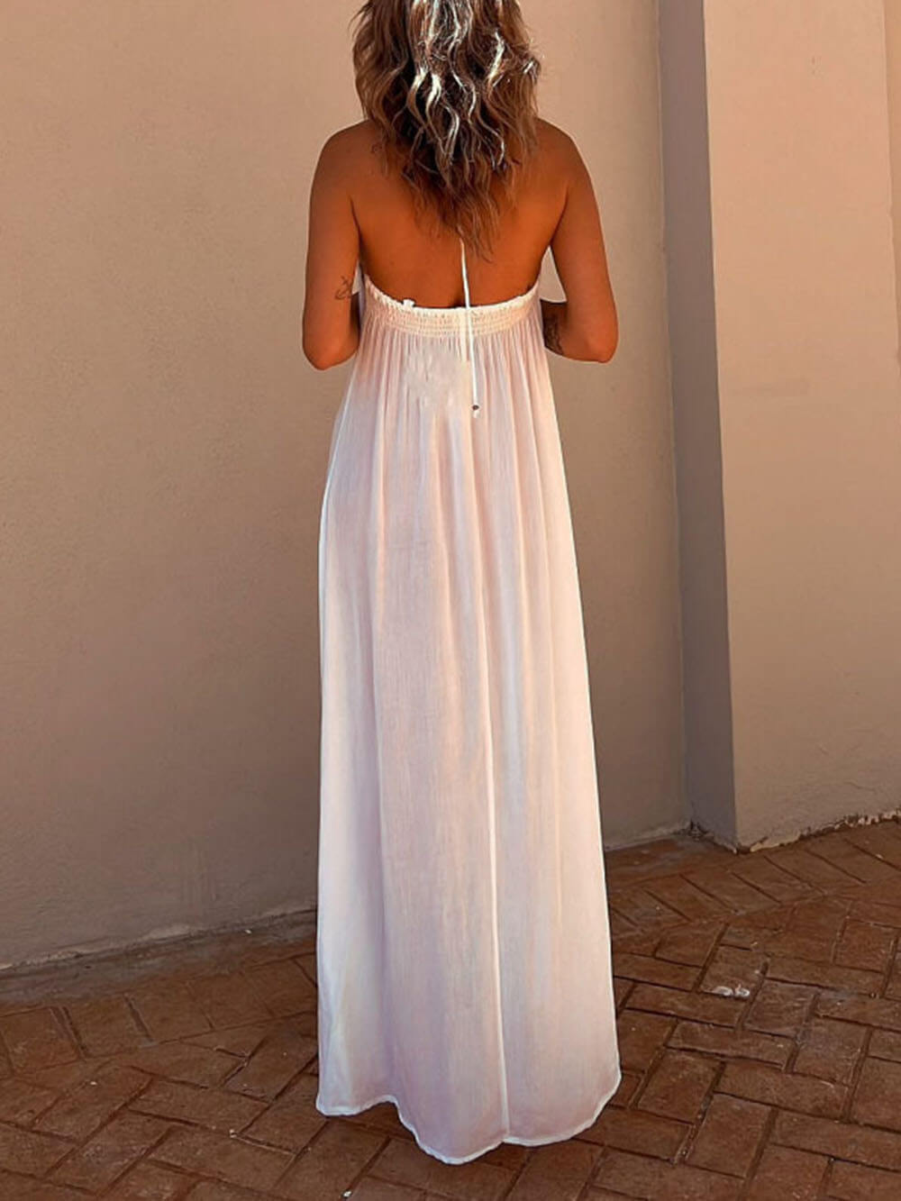 Μαξι φόρεμα Halter Neck Casual Resort