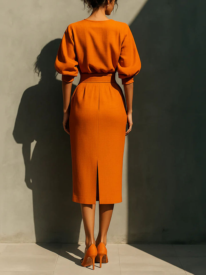 Delicate Round Neck Half Sleeve Top