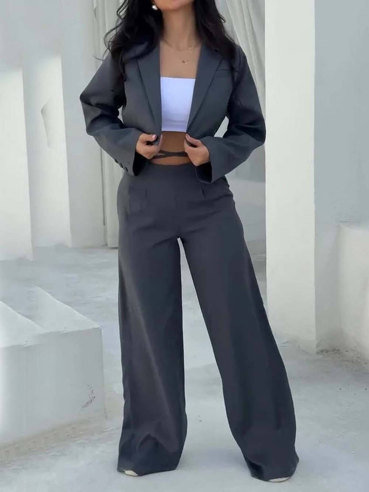 Unique Fashion Tie-Waist Pocket Wide-Leg Pants