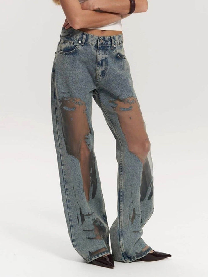 Fashionable Unique Transparent Jeans