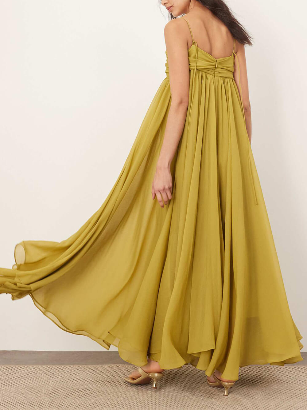Elegant Off-Shoulder A-Line Maxi Slip Maxi Dress