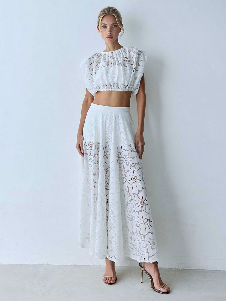 Elegant Lace Sleeveless Tank Top