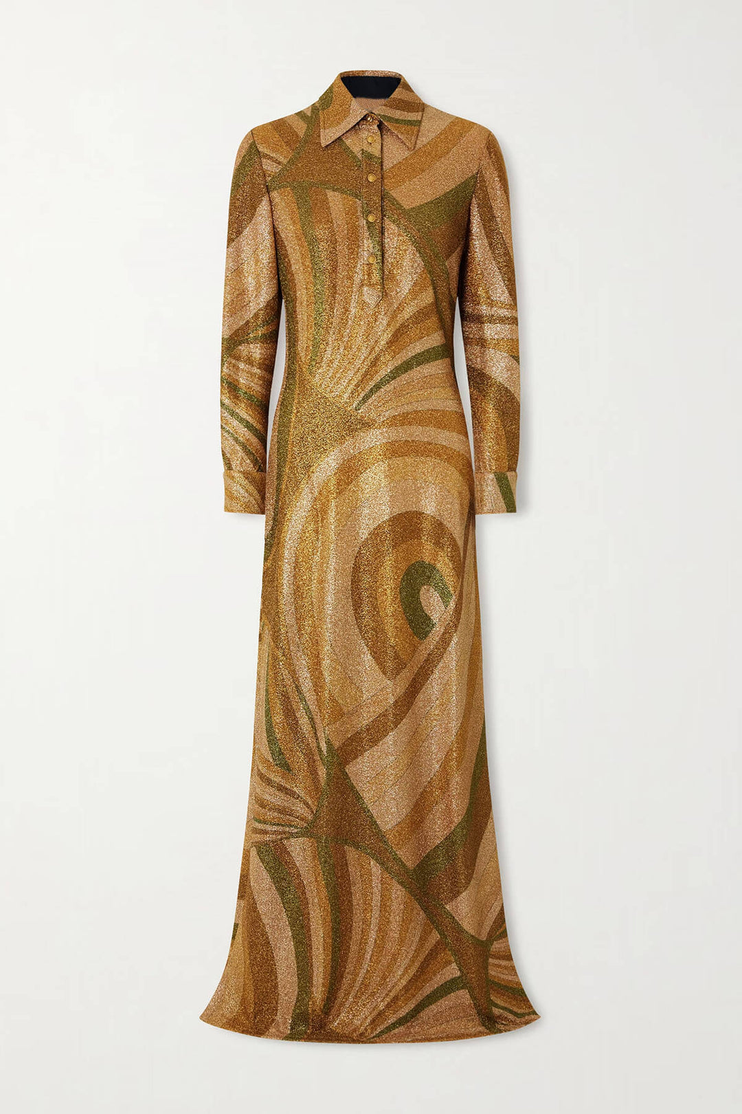 Fashion Unique Printed Knit Sequin Maxi Dress