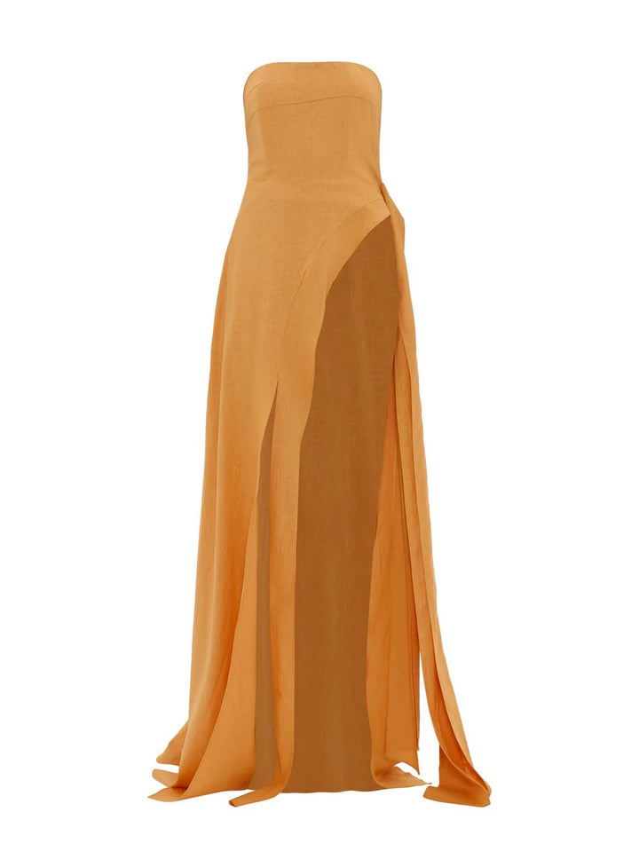 Elegant Off-the-shoulder Draped Irregular Long Top