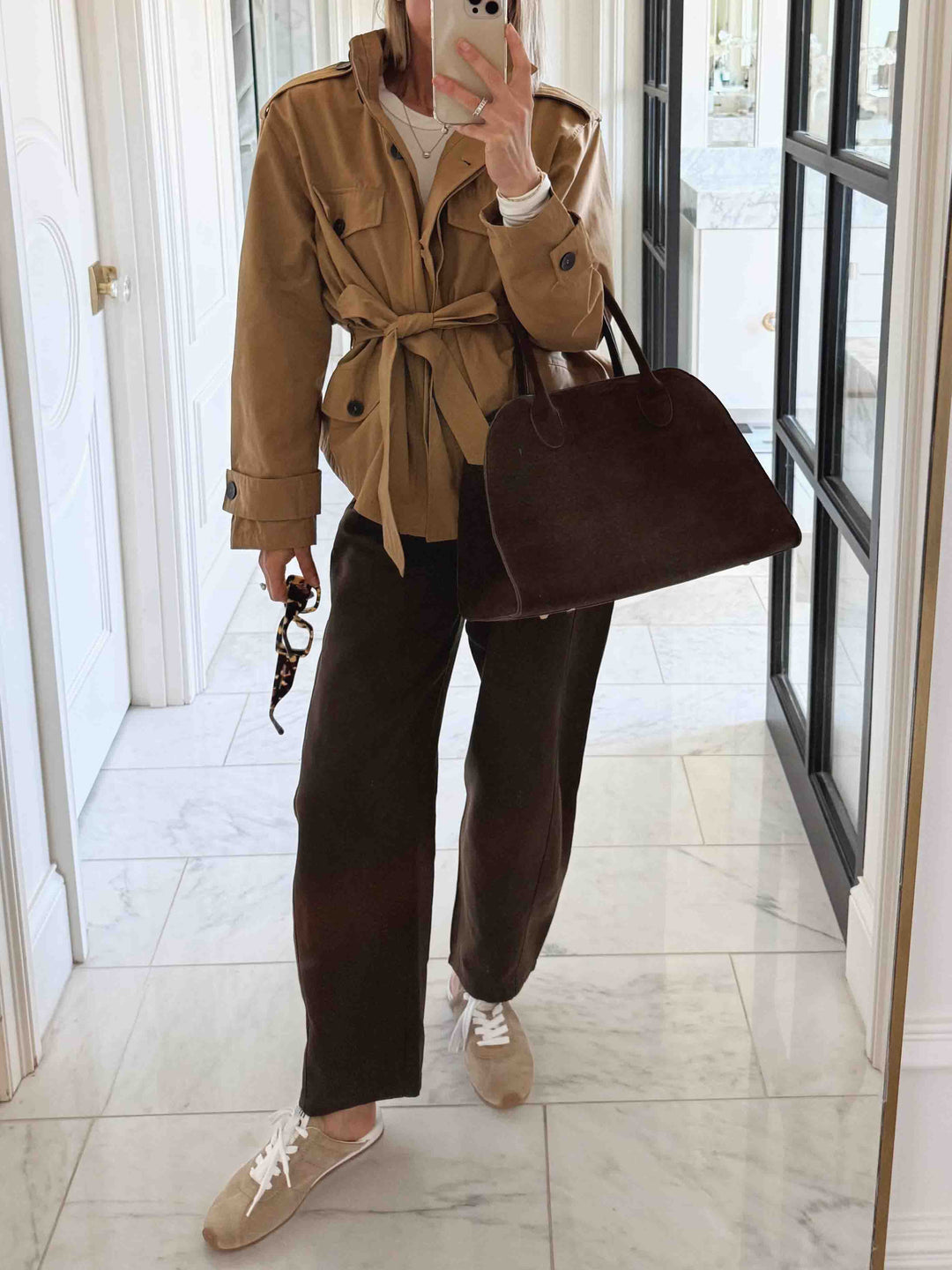 Fashionable Street-style Wide-leg Scimitar Pants