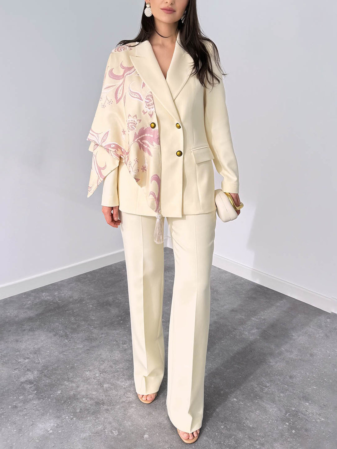 Elegant High-Waist Straight-Leg Trousers