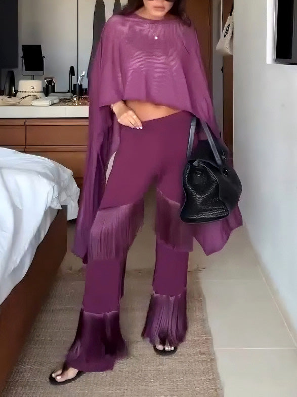 Elegant Irregular Cape Top