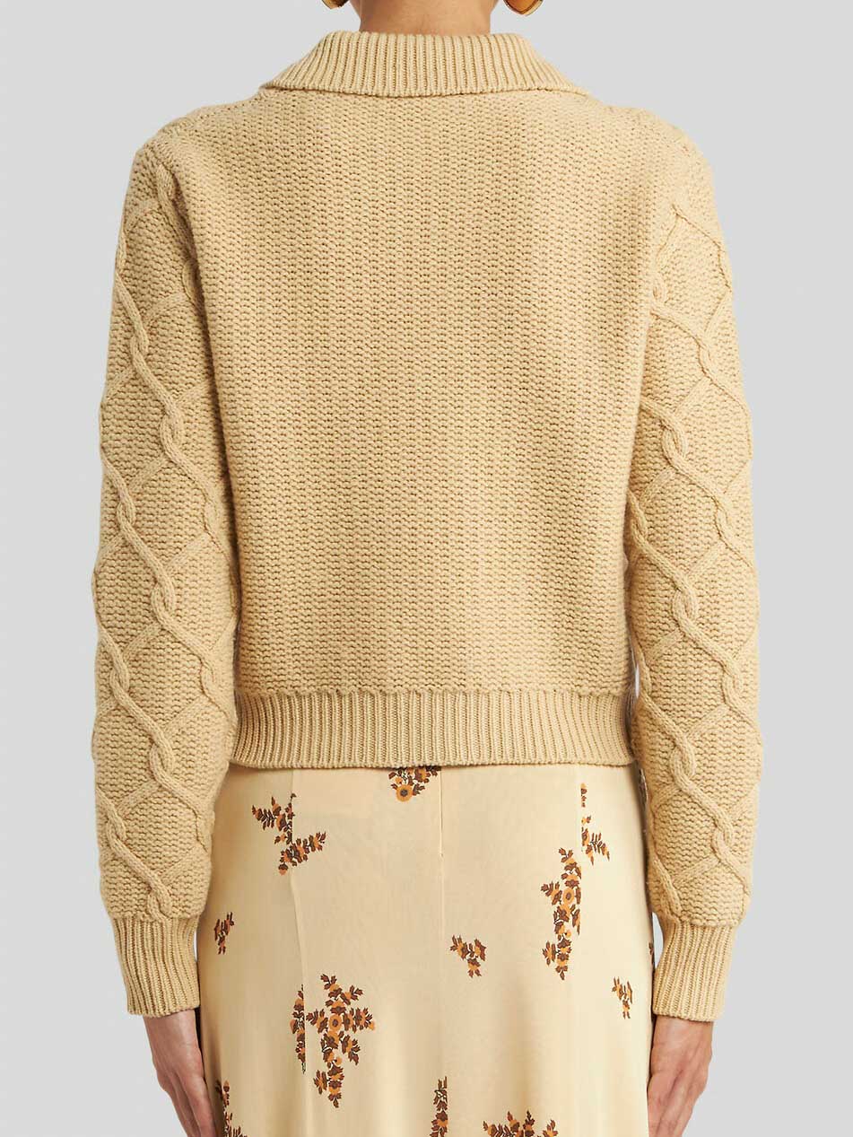 Exquisite Floral Print Pleated Lace Panel Skirt