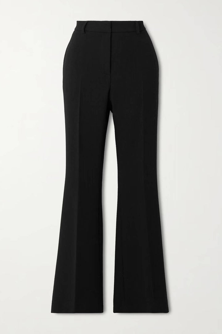 Retro High-Waisted Pocket Flared Pants