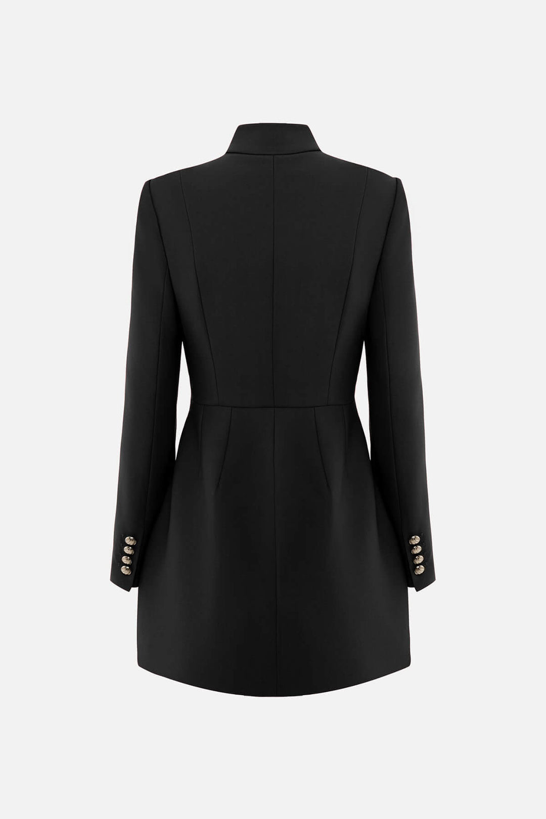 Exquisite Hollowed-out Button-down Slim-fit Mini Dress