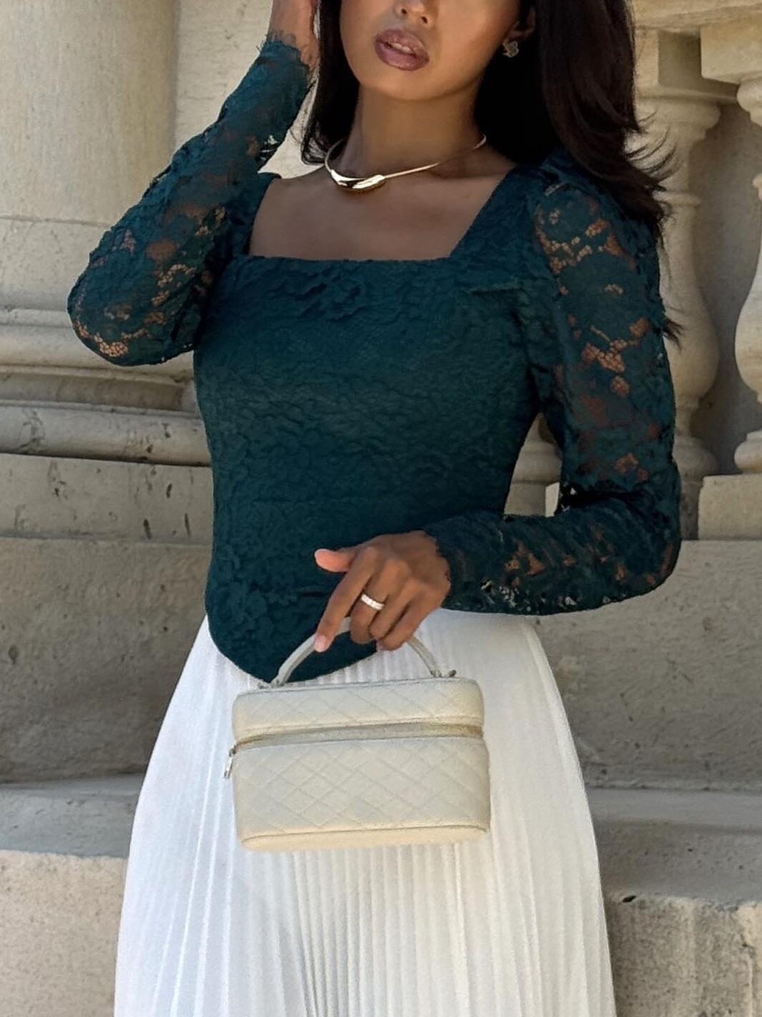 Elegant Pleated Irregular Skirt