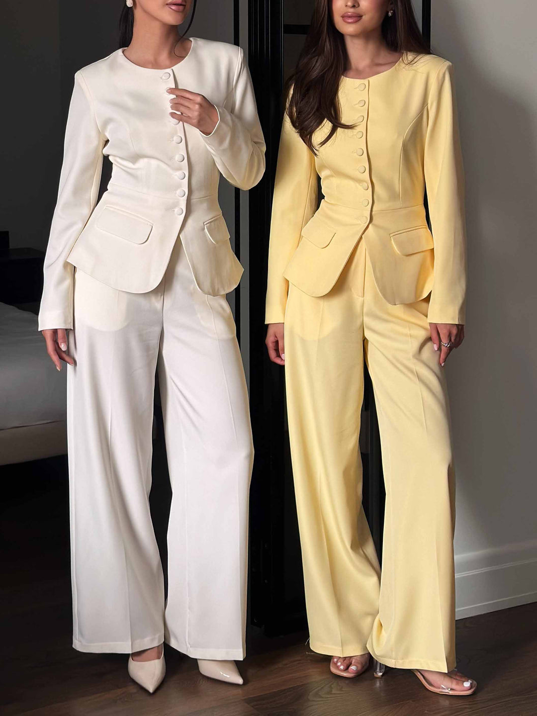 Elegant Slim-fit Suit Pants
