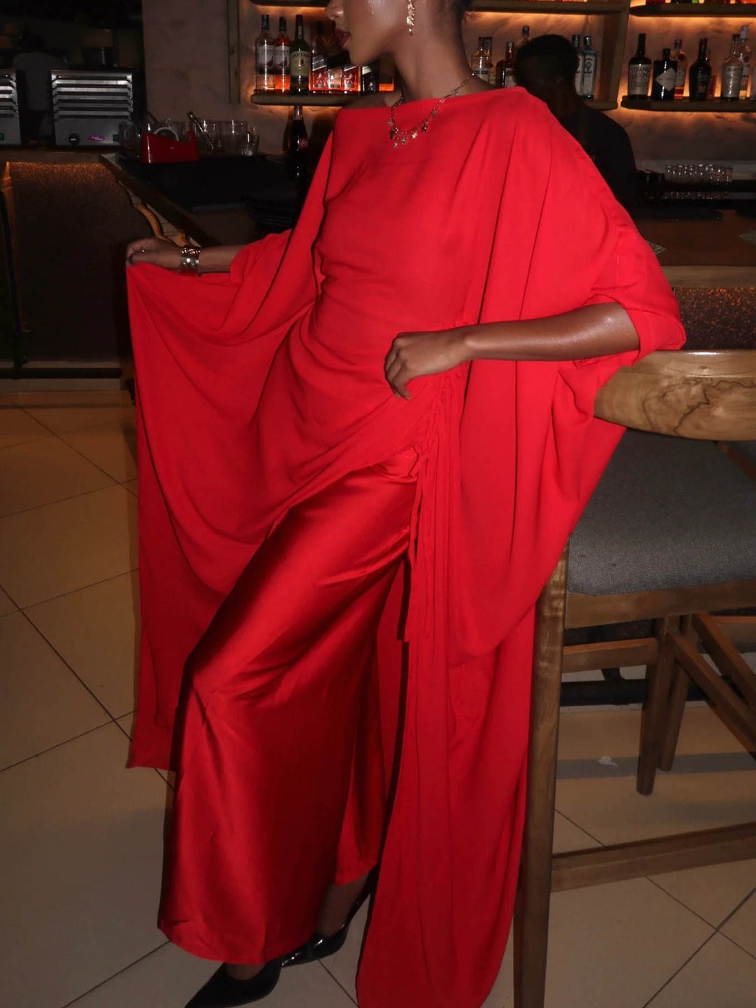 Exquisite Strapless Drawstring Two-piece Set