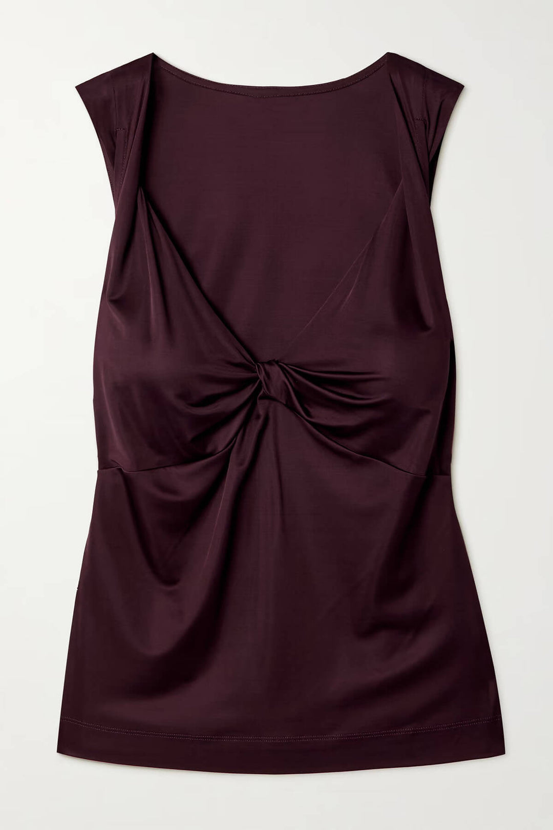 Elegant Satin Pleated Tank Top And Pleated Printed Twill Skirt Set