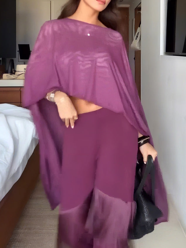 Elegant Irregular Cape Top