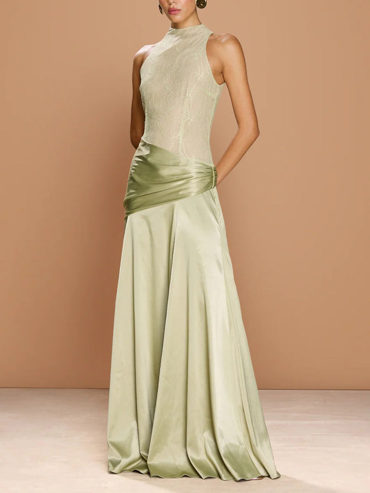 Elegant Lace Sheath Maxi Dress