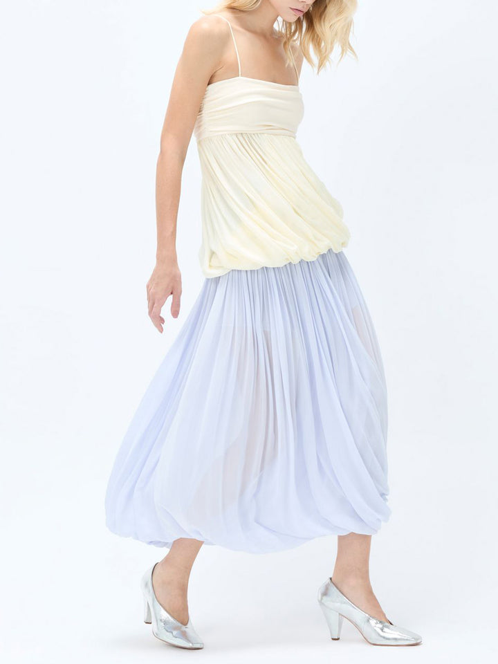 Exquisite Draped Wrap Lantern Skirt