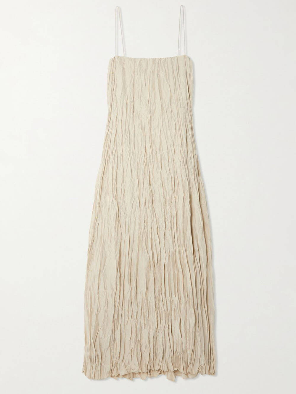 Elegant And Beautiful Pleated Suspender Maxi Dress