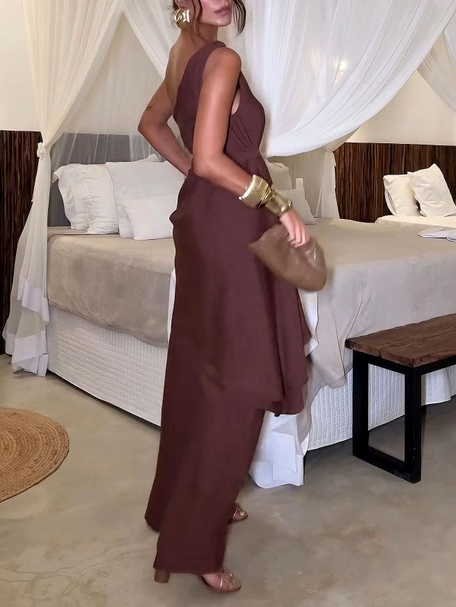 Exquisite Casual Elastic Waist Wide-Leg Pants