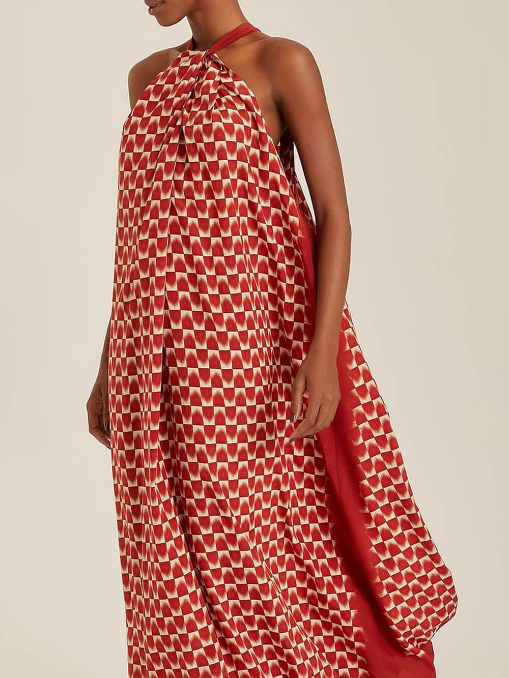 Elegant And Unique Pattern Off Shoulder Printed Maxi Dress