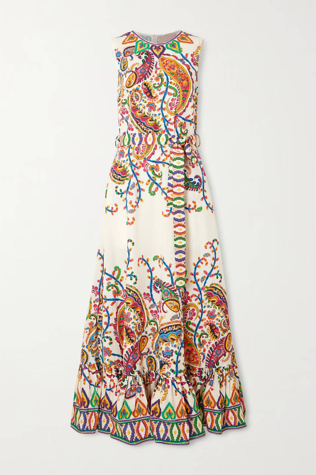 Casual Satin Tie-Up Printed Ruched Maxi Dress