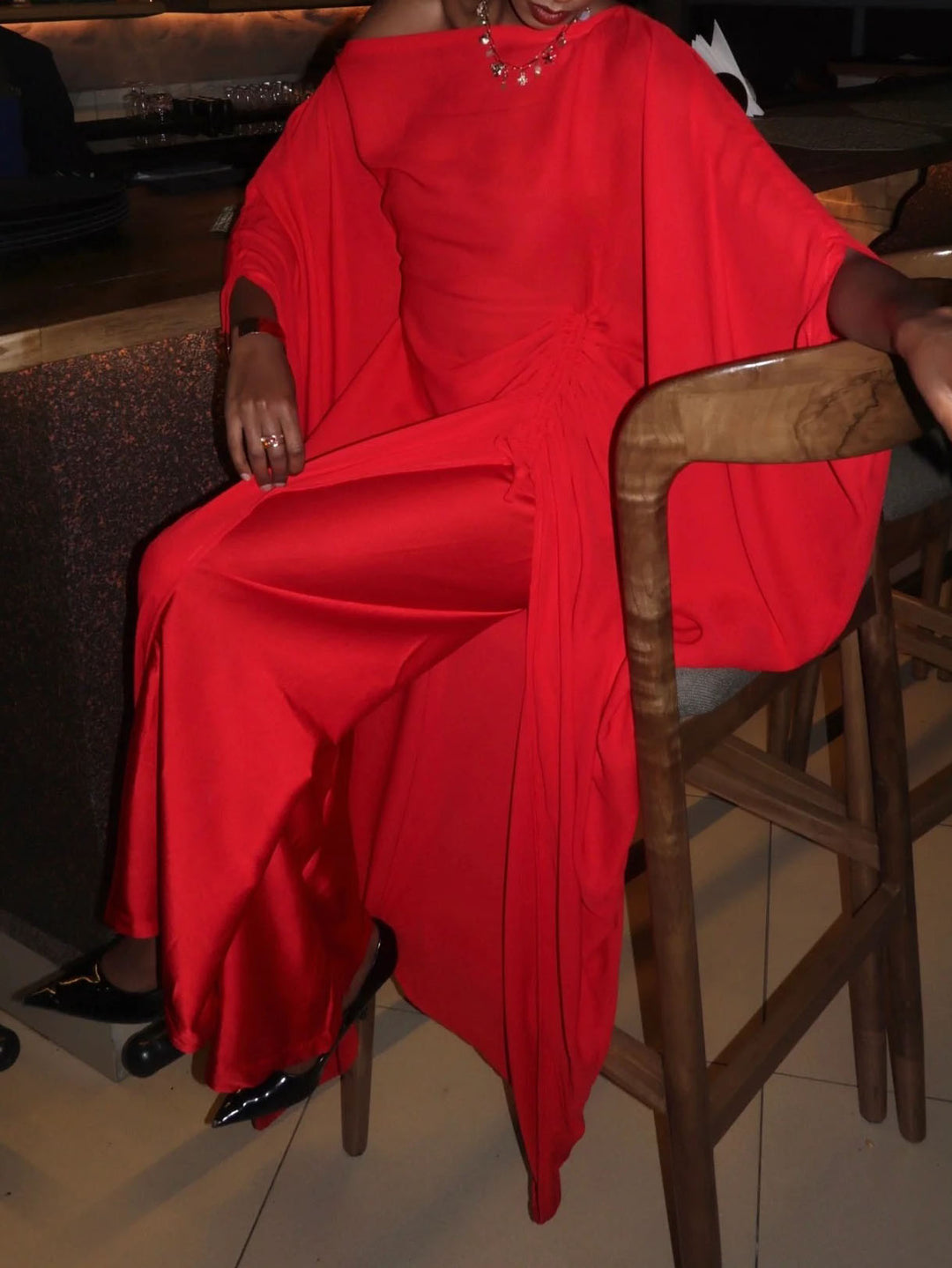 Exquisite Strapless Drawstring Two-piece Set