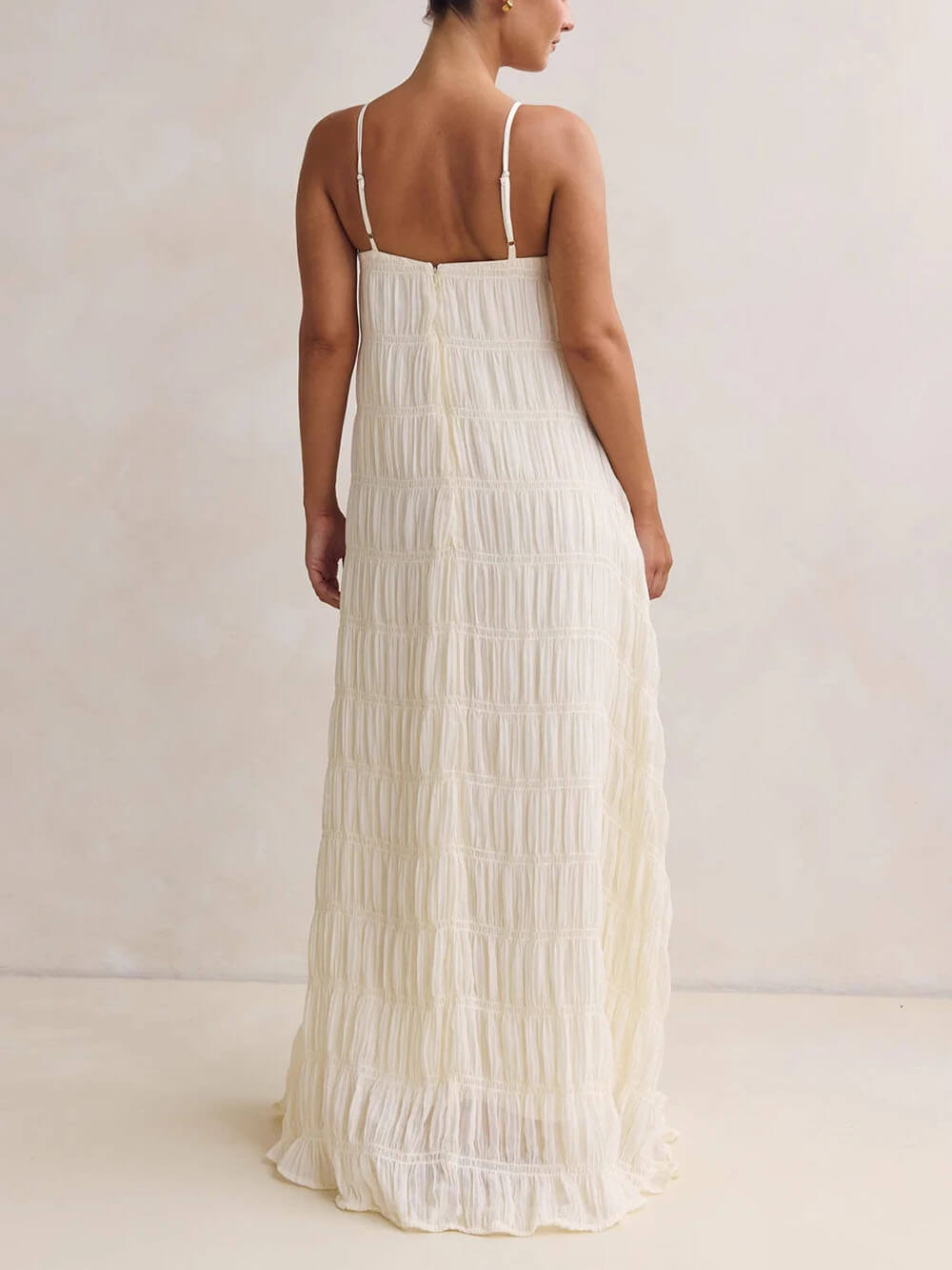 Exquisite Pleated Off-Shoulder A-Line Maxi Dress