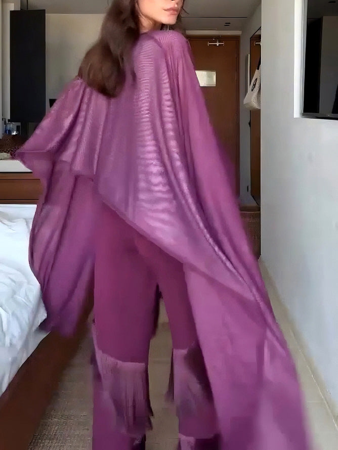Elegant Irregular Cape Top