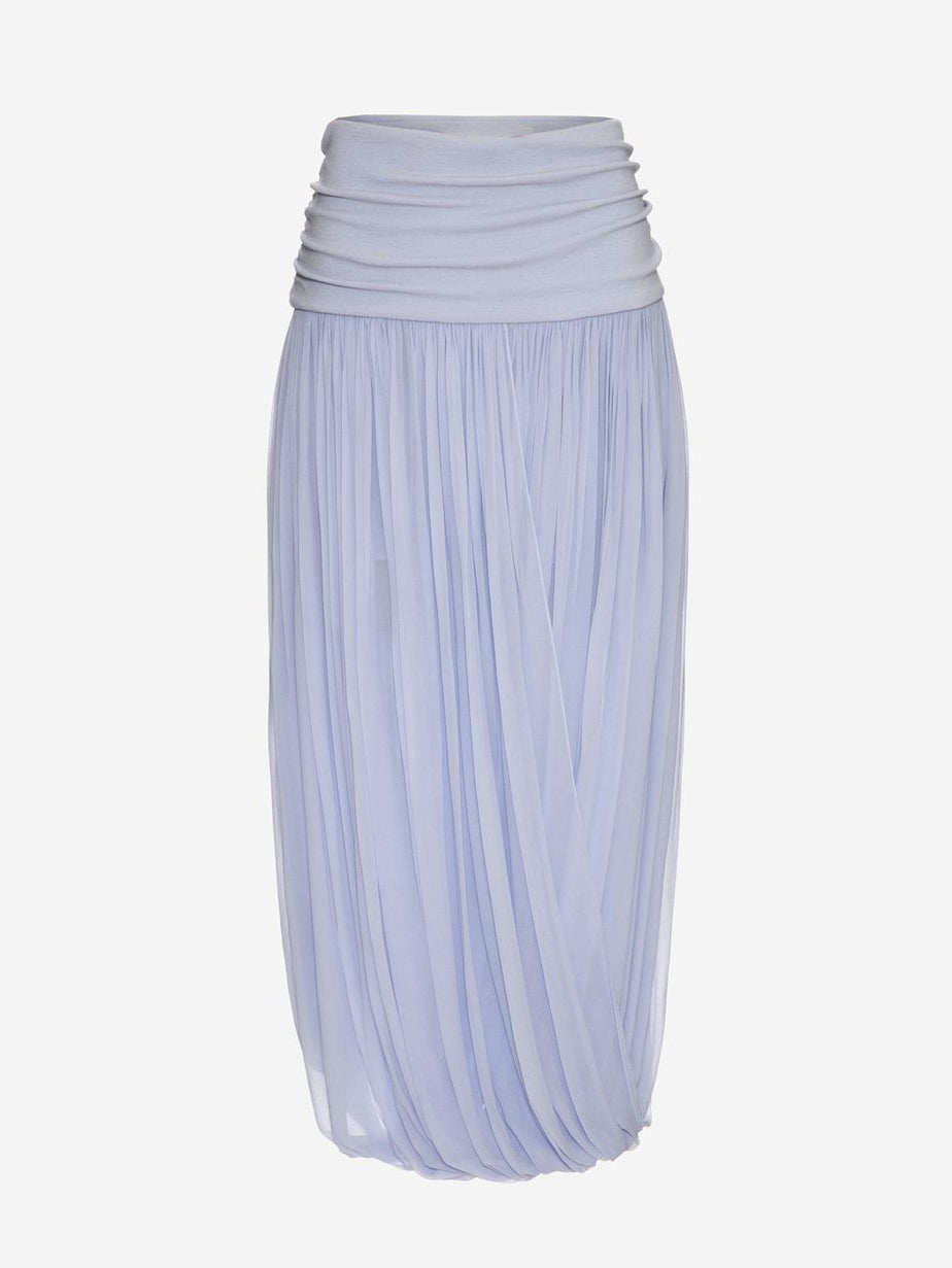 Exquisite Draped Wrap Lantern Skirt