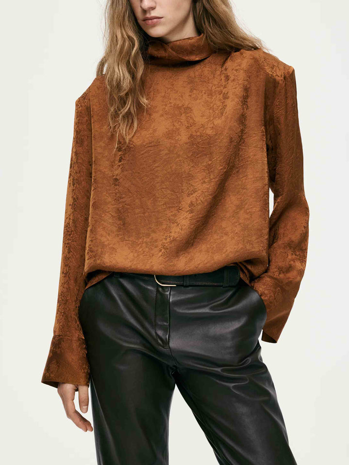 Elegant High-Waisted Wide-Leg Tailored Pants