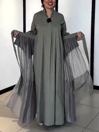 Unique Waist-belted Maxi Dress