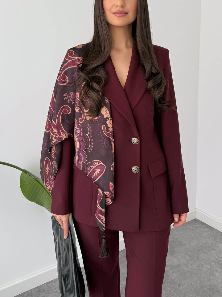 Elegant Tailored Double-Breasted Blazer