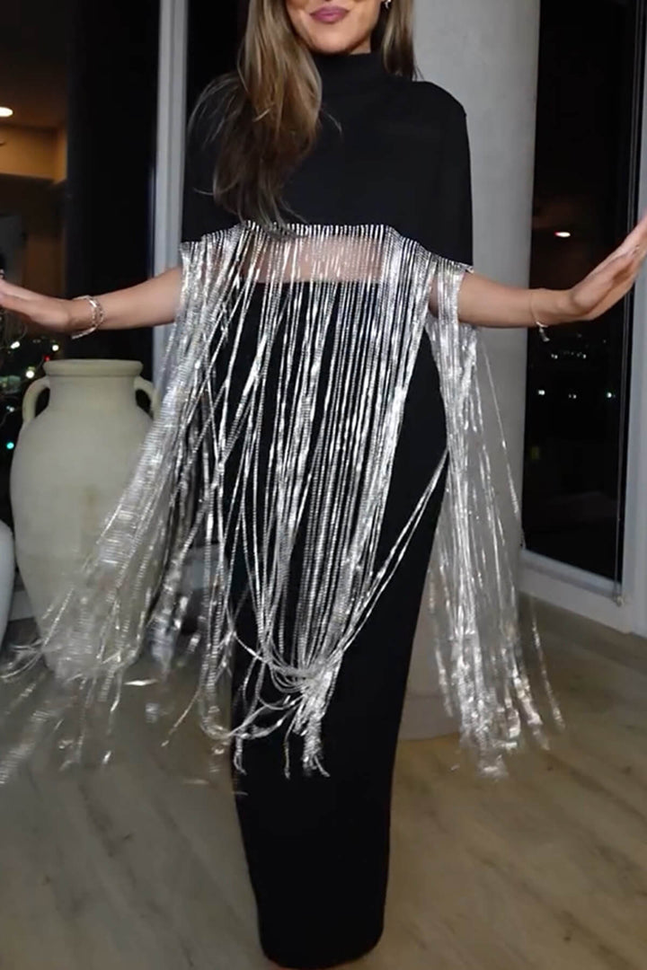 Fashion Tassel Patchwork Loose Party Top