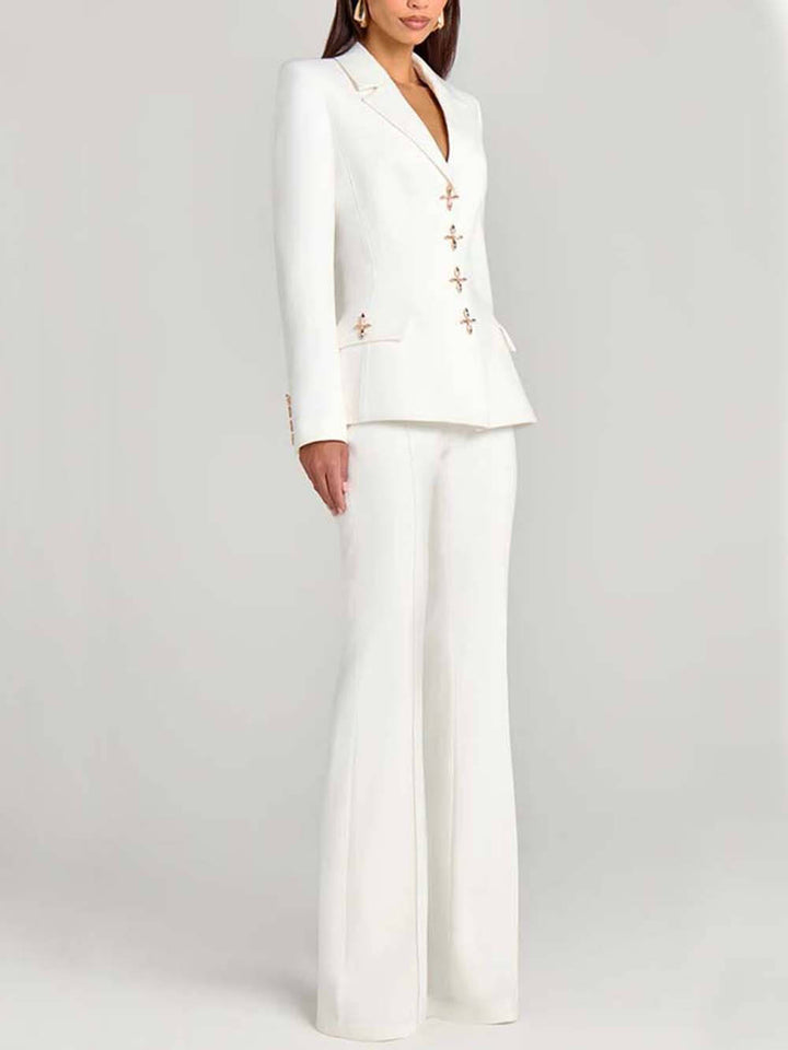 Fashion Casual High-Waist Pocket Trousers