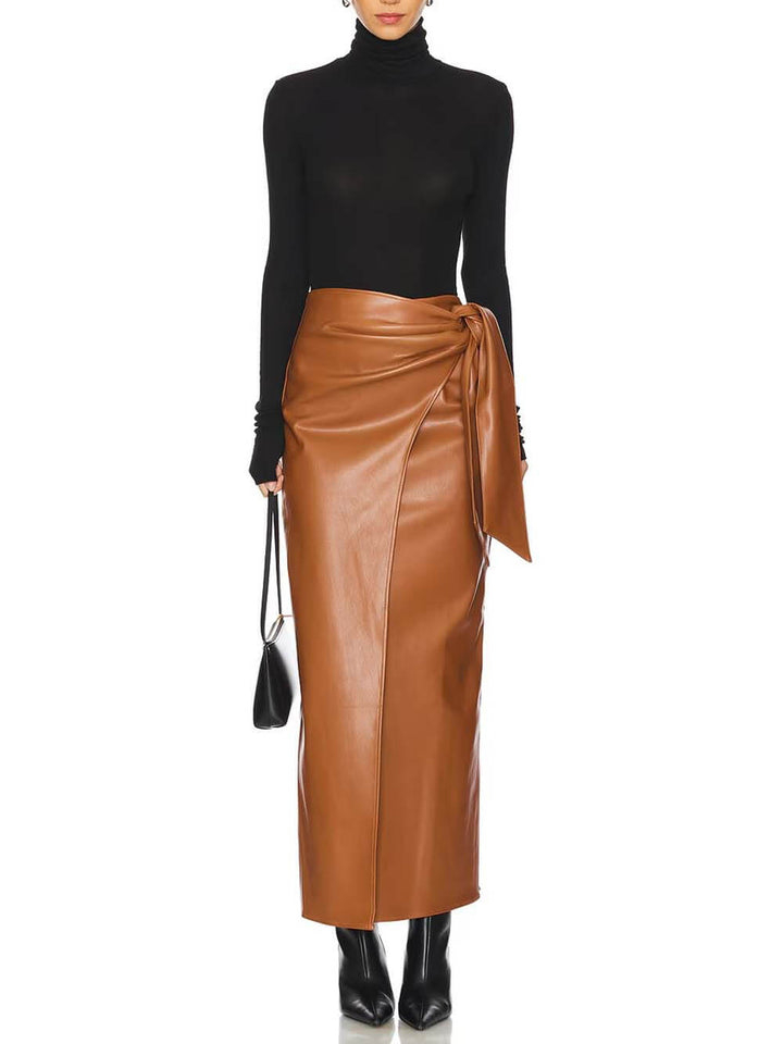 Casual Chic Turtleneck Long Sleeve Stretch Slim Top
