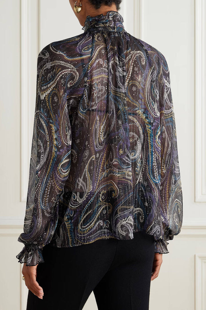 Retro High-Waisted Pocket Flared Pants