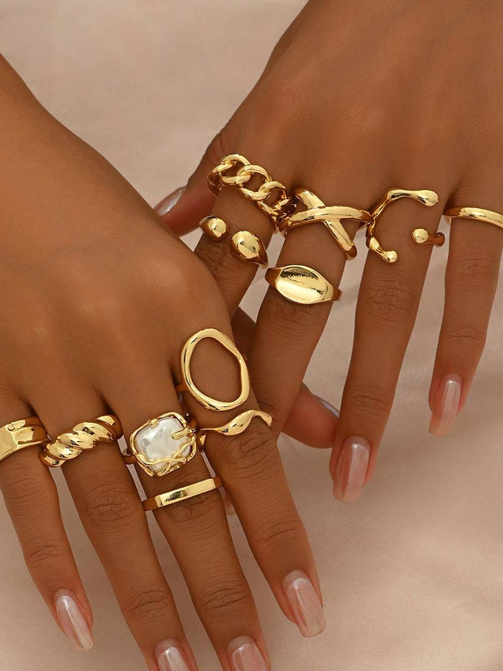 12-piece Minimalist Ring Set