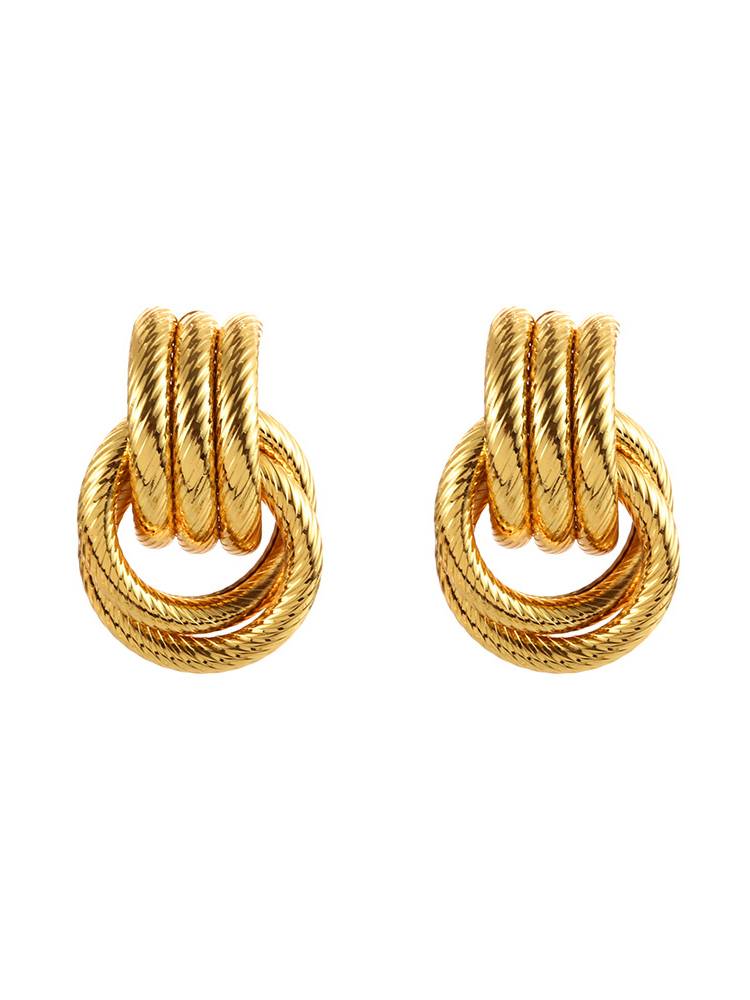 Multi-layer Twist Stud Earrings