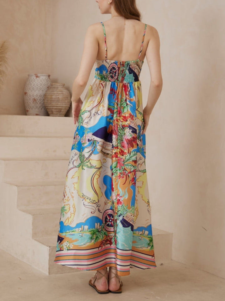 Flattering A-Line Style Maxi Dress