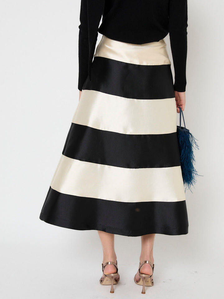 Elegant Colorblock Two-Piece Dress